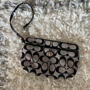 Coach Black Wristlet